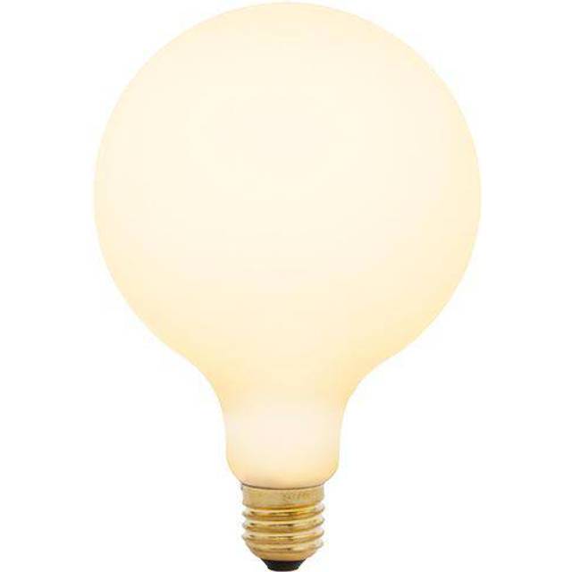 Tala - Porcelain III LED E27 GLOBE FILAMENT 360° 6W=> 45W - weiß/messing/matt/mundgeblasenes Glas/H 17,5cm/Ø 12,5cm/Phasenabschnitt... - brass (17.5 x &#8960;12.5cm)