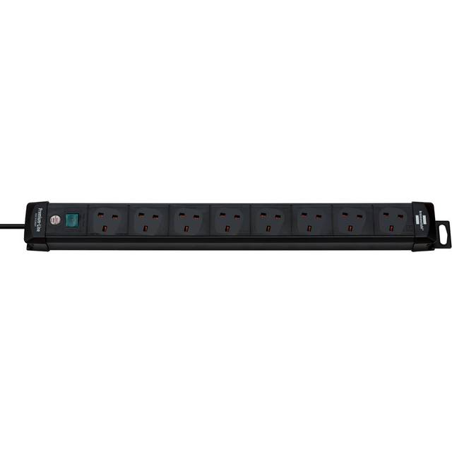 Brennenstuhl Premium-Line, 8-way extension lead, Black