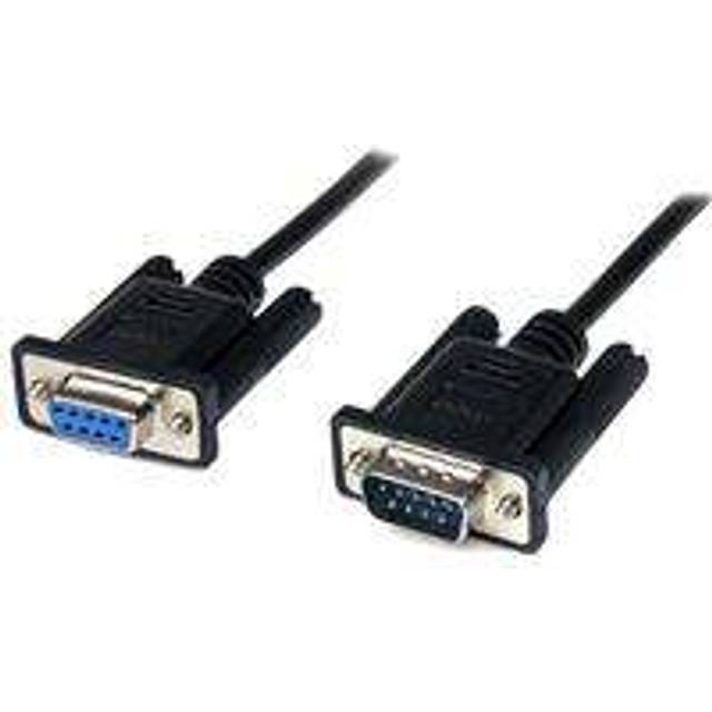 StarTech Black DB9 RS232 Serial Null Modem Cable F/M - - 2 Metre - StarTech.com