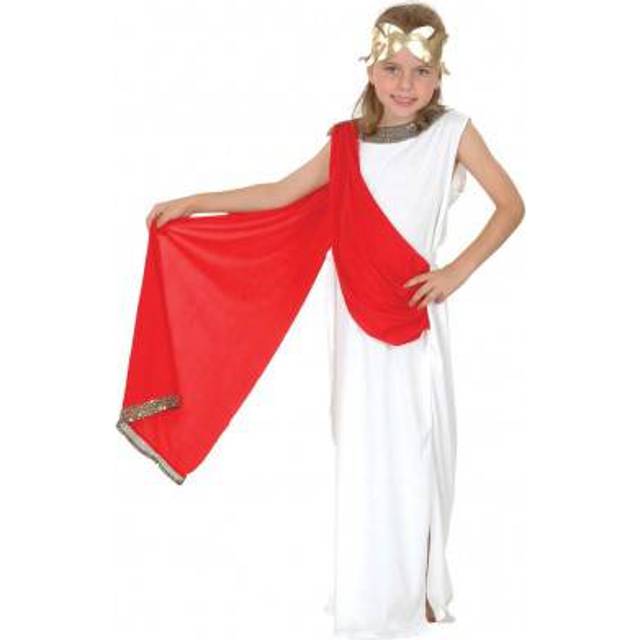 Child girls roman greek goddess lady history book week fancy dress costume