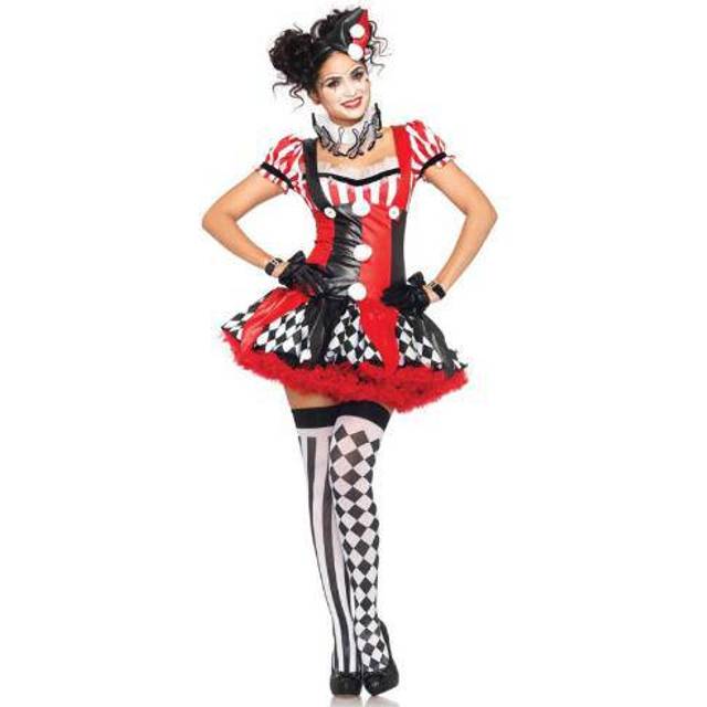 3PC.Harlequin Clown suspender