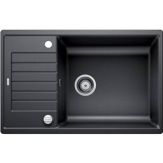 Zia Single Bowl Inset Kitchen Sink - Anthracite (780mm L X 500mm W)