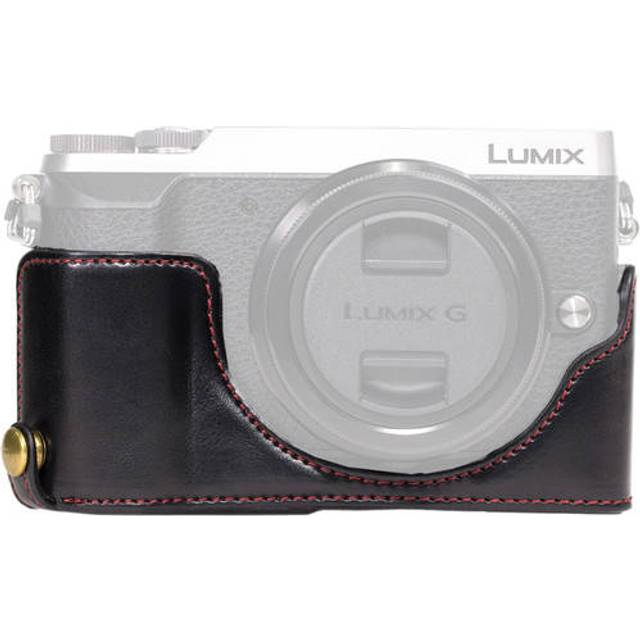 MegaGear Ever Ready Leather Camera Half Case compatible with Panasonic Lumix DMC-GX80