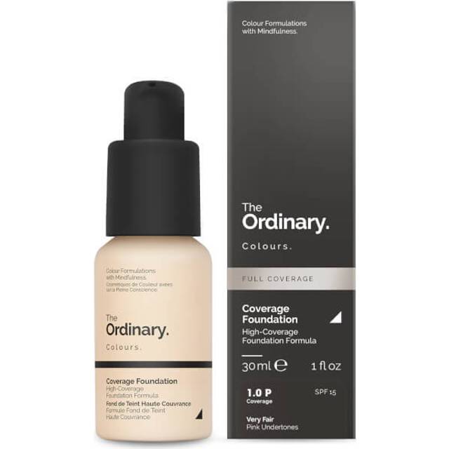 Coverage Foundation 1.0p Very Fair Pink undertones SPF15