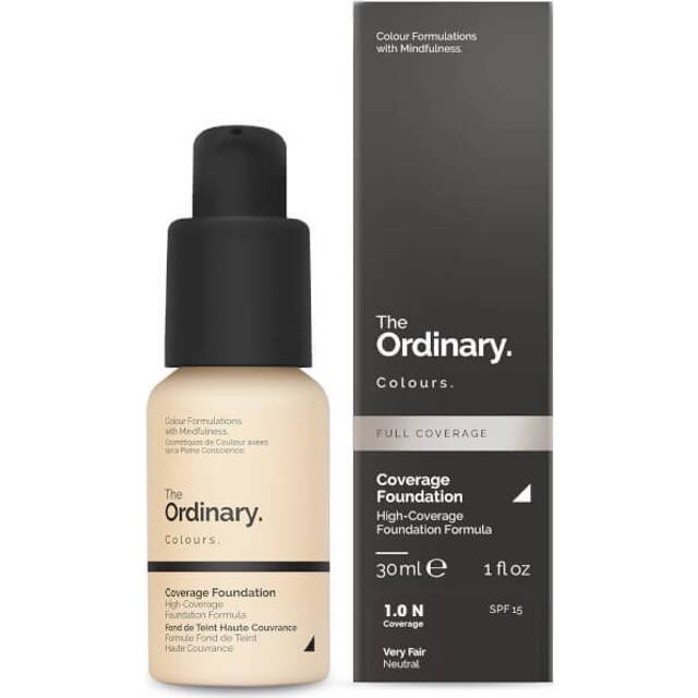 Coverage Foundation - SPF 15 30ml - 25,000 wait list - Full coverage foundation. (1.0N)