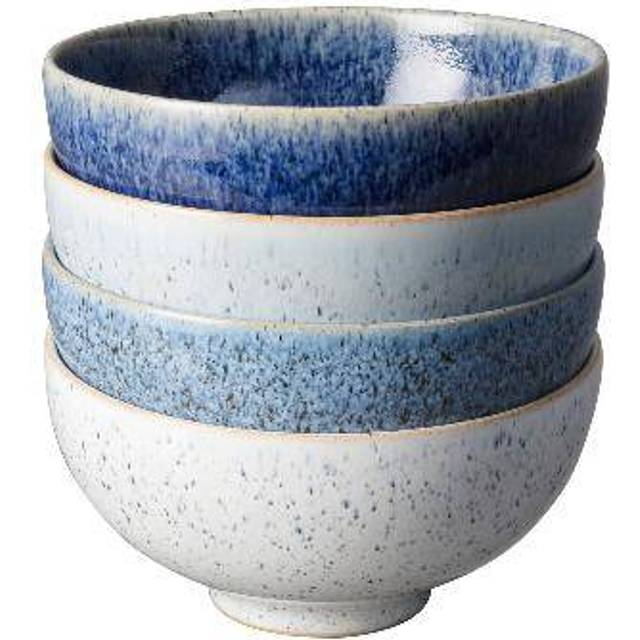 Denby Studio Blue 4 Piece Rice Bowl Set