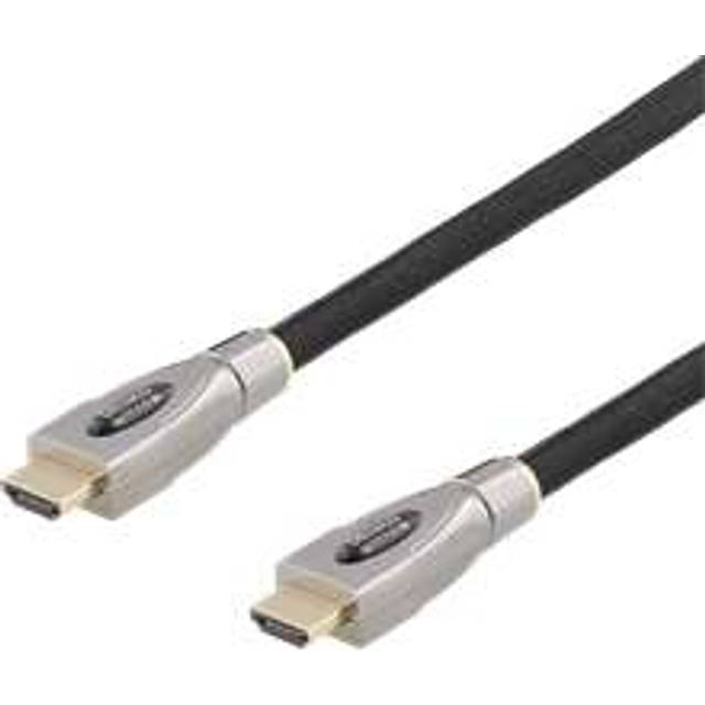 DELTACO PRIME aktiv HDMI kabel, 20m, Broderad, HDMI High Speed with Et
