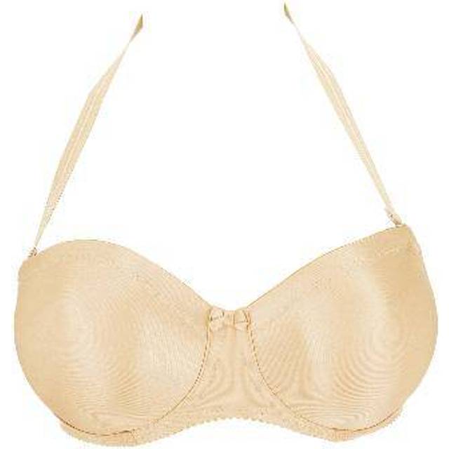 PrimaDonna Satin Non Padded Strapless Bra - Beige - G 75
