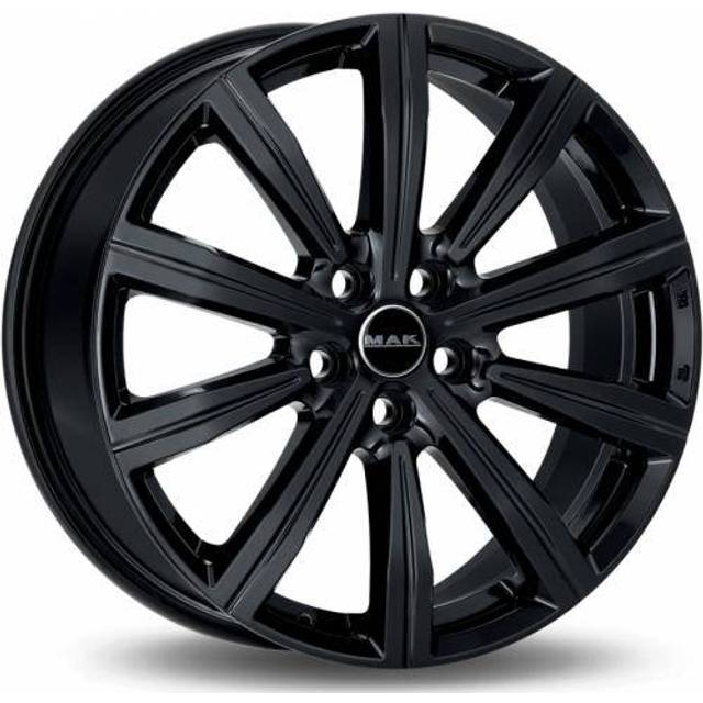 MAK Birmingham Gloss Black 8.5x20 5/112 ET52 B66.6 (8.5x20 5/112 ET52 B66.6)