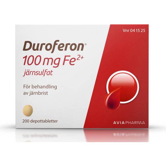 Duroferon, depottablett 100 mg Fe2+, 200 st