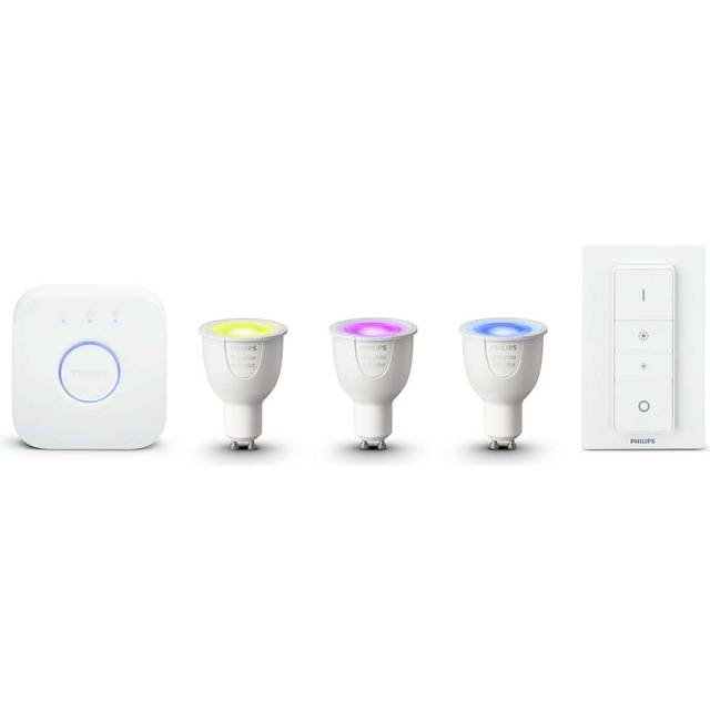 Philips Hue Startkit Vit/Färg 3x GU10 + brygga