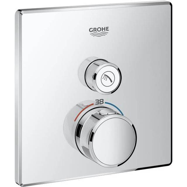 Grohe Grohtherm Smart Control Thermostatic Trim For One Outlet Square - 29123000 Concealed Body Required?: Not Required