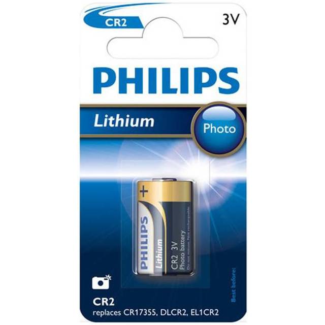 Philips fotoplitium CR2 3V batteri CR2/01B (ett batteri)