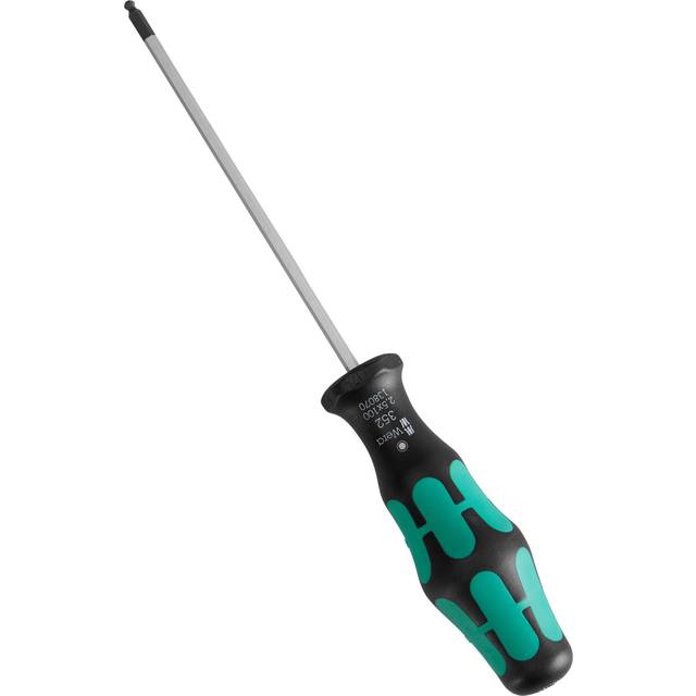 Wera 05138070001 352 Kraftform Plus Screwdriver Ball End Hex 2.5/100