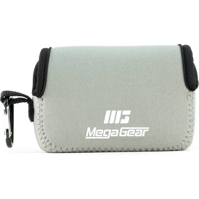 MegaGear MG1030 Ultra Light Neoprene Case with Carabiner for Panasonic Lumix DMC-LX10 Camera - Grey