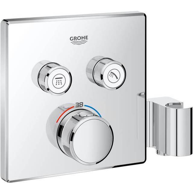 Grohe - Grohtherm SmartControl Thermostat for Concealed installation with 2 valves and Integrated shower holder (29125000)