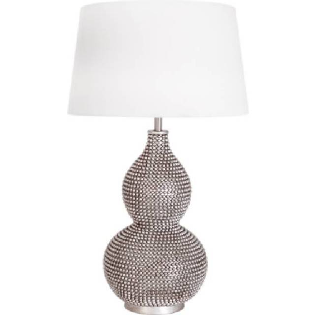 Lofty bordslampa satin/vit