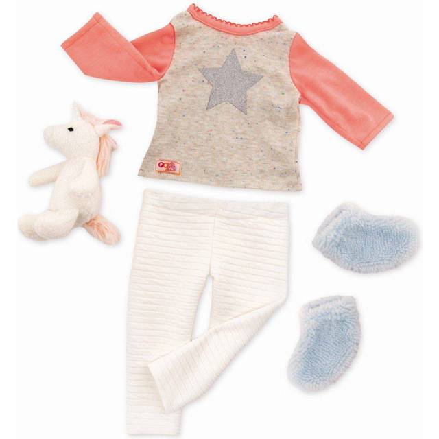 Klassisk outfit - pyjamas med enhörning