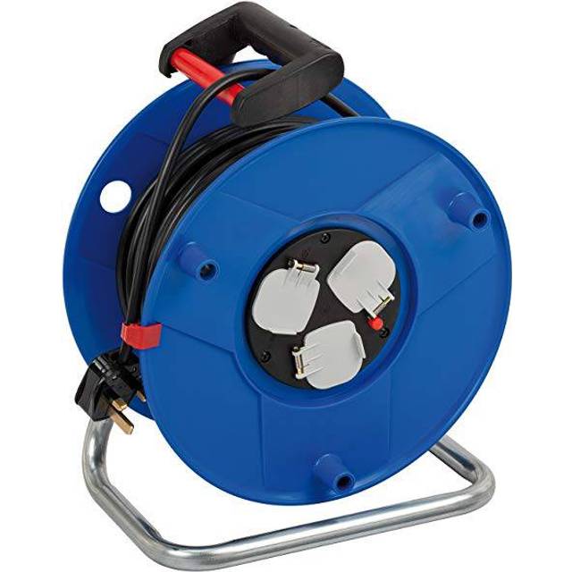 Brennenstuhl 3-Way Socket Compact Cable Reel 15m
