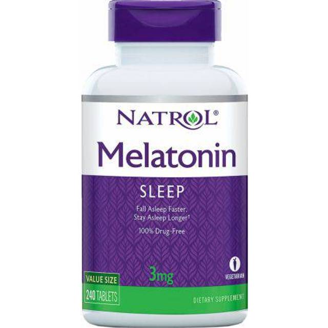 Natrol - Melatonin, 3 mg - 240 tabletter