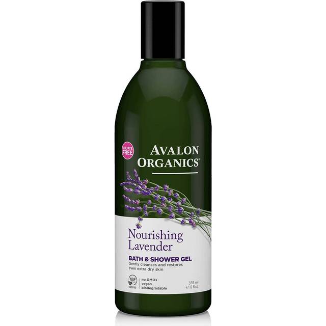 Avalon Organics Bath & Shower Gel Nourishing Lavender 12 fl oz