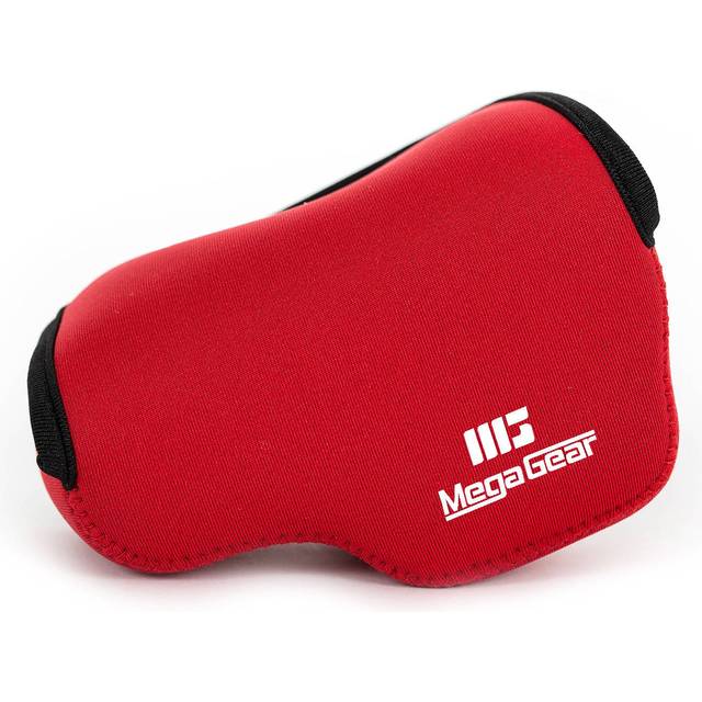 MegaGear Ultra Light Neoprene Camera Case Bag for Sony NEX 5TL Sony NEX 5R Sony NEX 3N with Sony SELP1650 Sony A5100 Sony A5000 16 50mm Lens Red