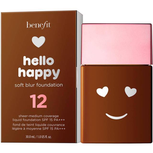 Benefit Hello Happy Soft Blur Foundation SPF15 #12 Dark Warm
