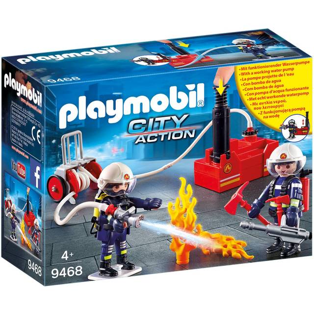 Playmobil 9468 Firefighters With Water Pump