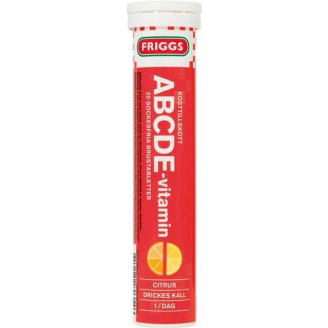 Friggs ABCDE-vitamin Citron 20 brustabletter - Multi