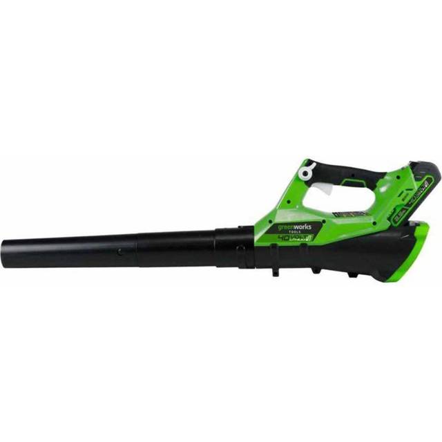 Greenworks G40AB 40v Cordless Axial Garden Leaf Blower 1 x 2ah Li-ion Battery Charger
