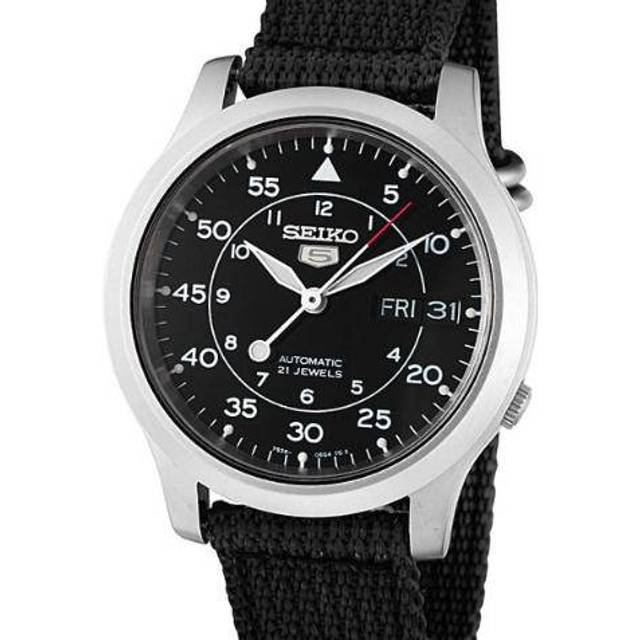 Refurbished Seiko 5 Military Black Dial Automatic SNK809K2 Men&#39;s Watch