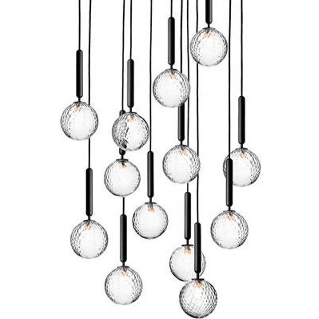 Nuura - Miira 13 Chandelier Rock Grey/Optic Clear
