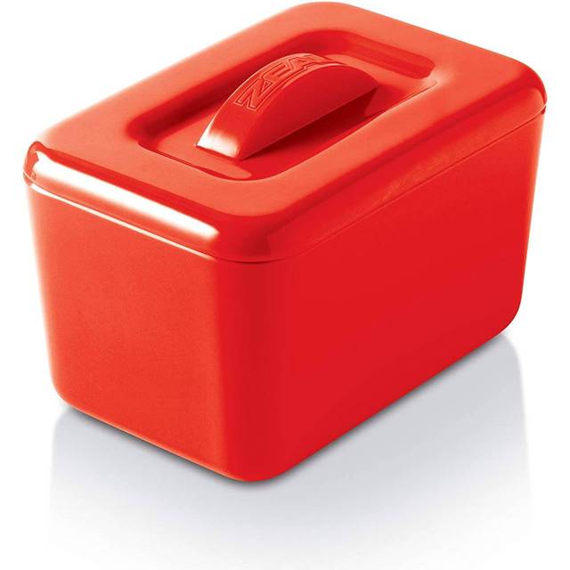 Melamine Insulated Butter Dish with Lid - Cream - One Size
