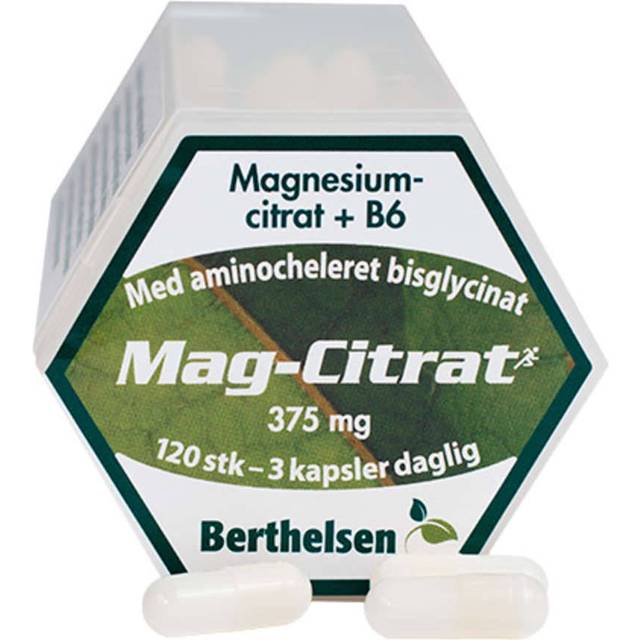 Berthelsen Naturprodukter - Mag-Citrat+B6 120 stk.