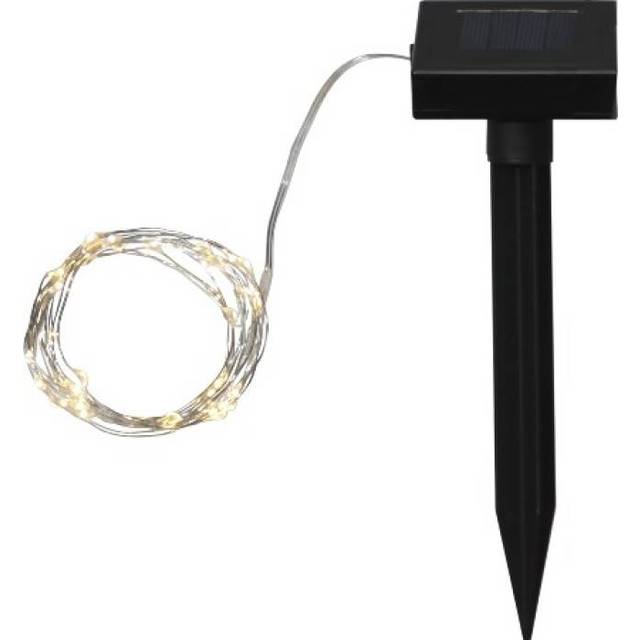 Star Trading Dew Drop ljusslinga solcell 5 m Silver - Silverfärgad