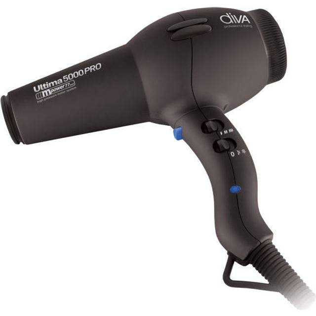 Diva Ultima 5000 Pro Hairdryer + Free Air Styling Wand Hot Pink
