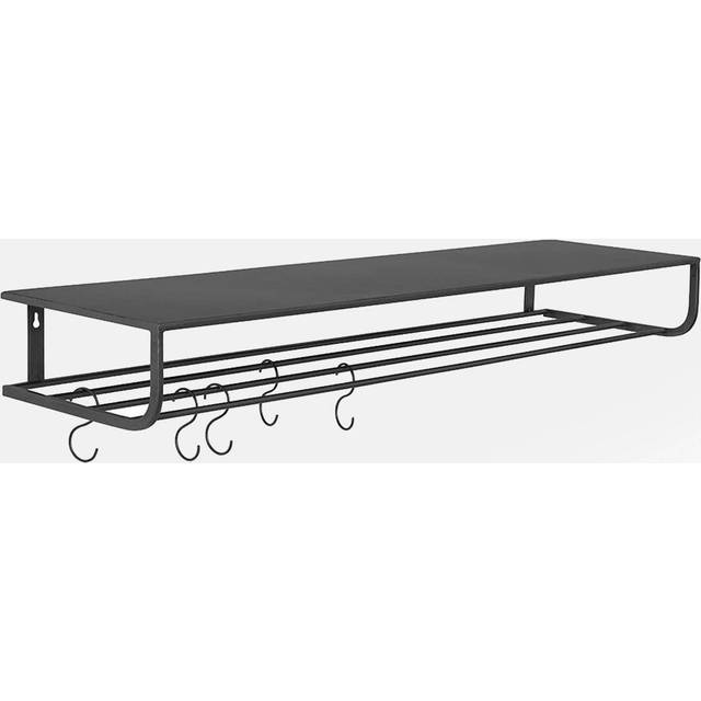 Nordal - Shelf, Metal, Gold, L, Incl. 5 Hooks