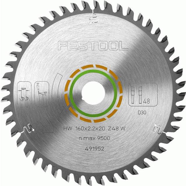 Festool 491592 TS55 Plunge Saw Wood Blade 160mm Fine Tooth 160x2.2x20w