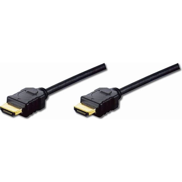 HDMI Standard connection cable, type A M/M, 3.0m, w/Ethernet, Full HD, gold, bl