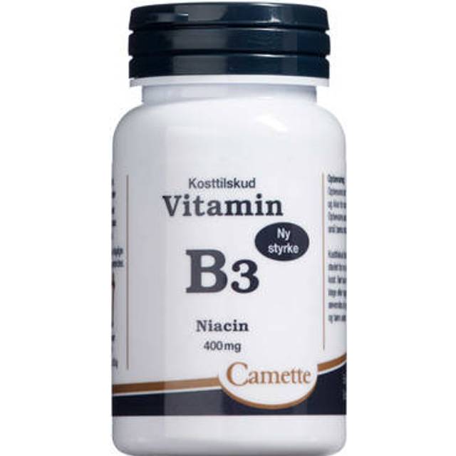 Camette B3 Vitamin Niacin 400mg - 90 Tabletter