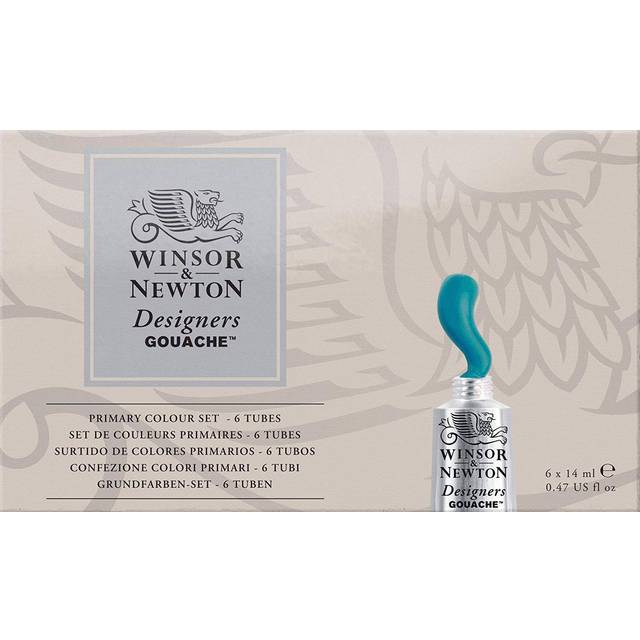 Winsor & Newton Designers Gouache Primary Colour Set - 6 x 14ml