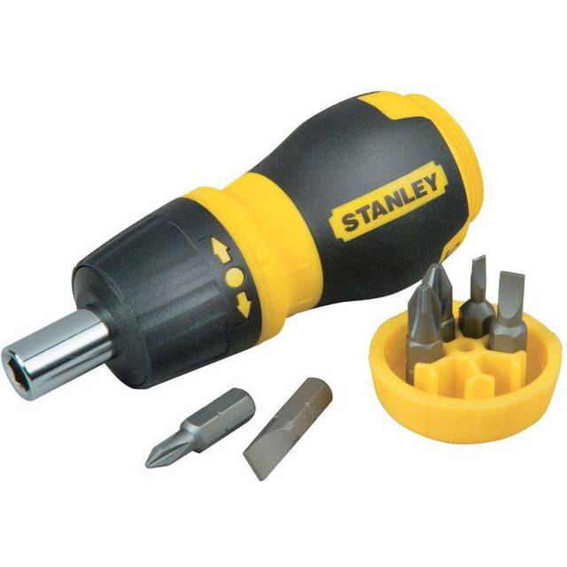 Stanley Stubby Multibit Ratcheting Screwdriver (6 Piece)