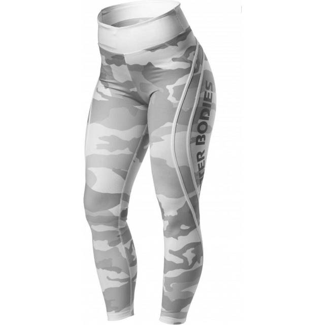 Better Bodies Camo High Tights - White Camo, Large