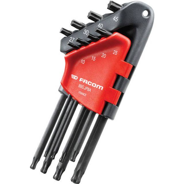 Facom - Long torx Key Set of 8 TX10-TX45 Compliant With Torx Resistorx FCM89SJP8A
