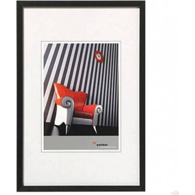 Walther lifestyle photo frame black 12x10 inch - (insert 8x6 inch)