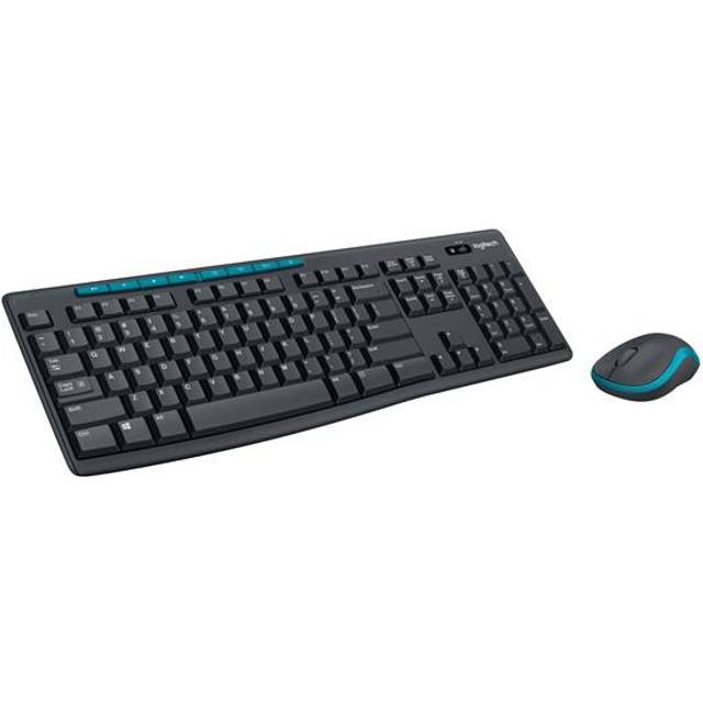 Logitech MK270 – pålitlig trådlös tangentbords- och muskombination in Svart, Italiano (Qwerty)