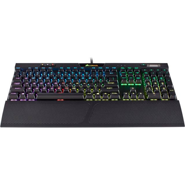 Corsair K70 RGB MK.2 Mechanical Gaming Keyboard, Cherry MX Red Switches, UK Layout, Black