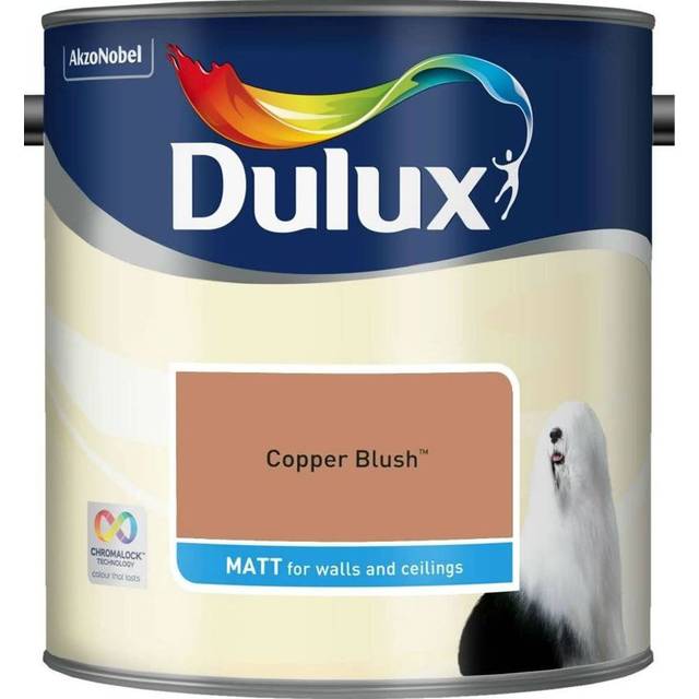 Dulux Matt Emulsion Paint, 2.5L, Copper Blush