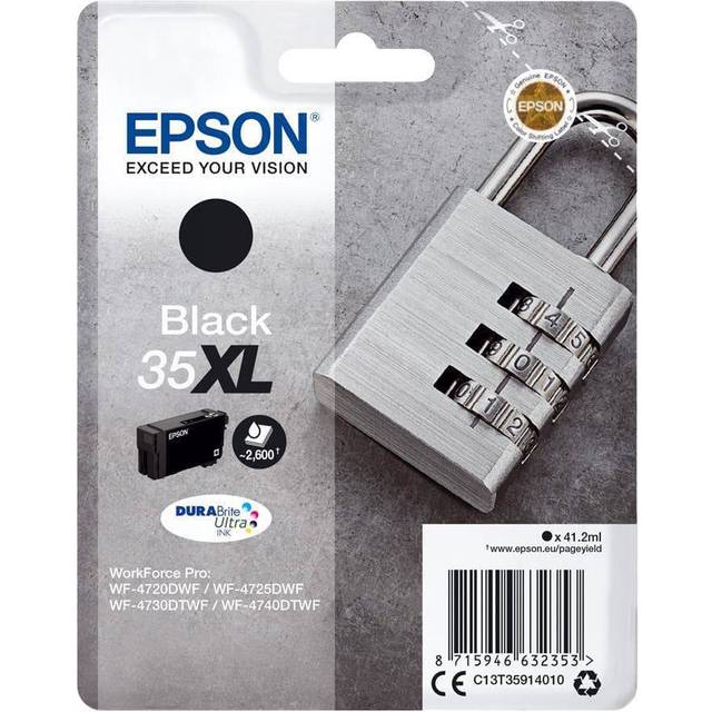 Epson 35XL Multipack WorkFroce Pro Black Ink, Black