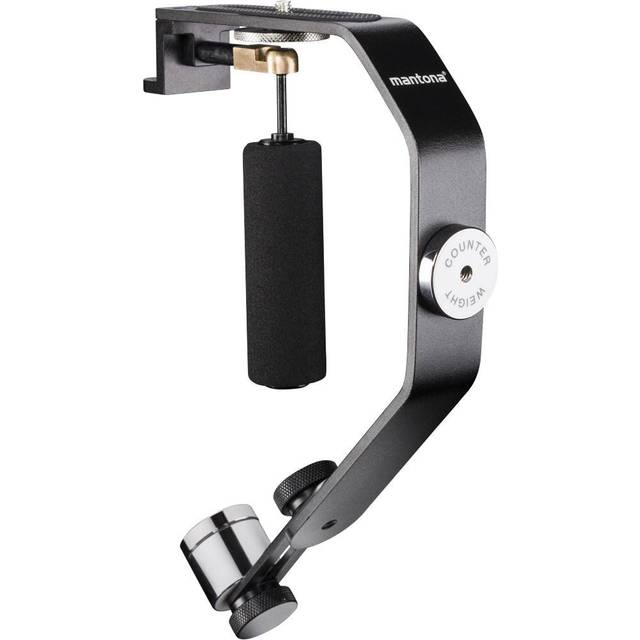 Mantona Steadycam for action cams SUCH AS Rollei, GoPro Hero 2/3 / 3+ / 4, Qumox, Easypix, Actionpro X7 and many more (1/4 inch thread, stabilised